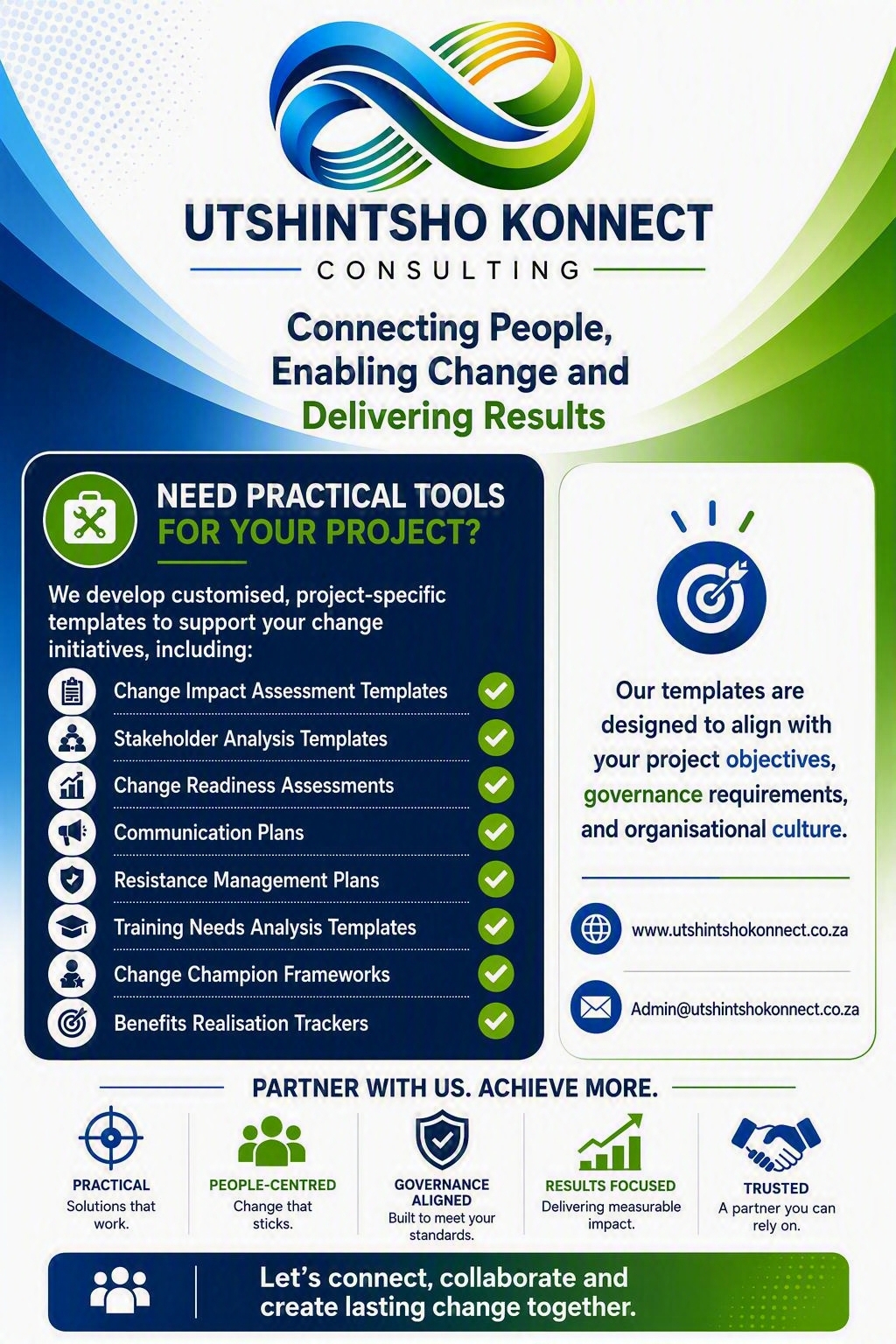 Utshintsho Konnect service poster